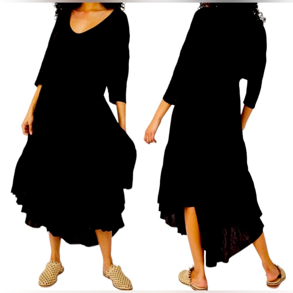 FREE PEOPLE Beach Collection Sunseeker Maxi Dress Obsidian NWT - Picture 6 of 13